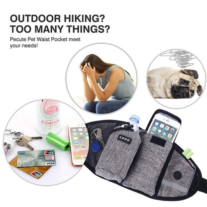 Hands-Free Dog Leash Waist Bag for Walking and Training