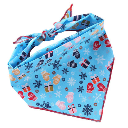 Adjustable Cotton Dog Bandana and Triangle Scarf for Pets