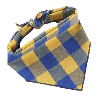 Adjustable Cotton Dog Bandana and Triangle Scarf for Pets