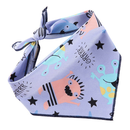 Adjustable Cotton Dog Bandana and Triangle Scarf for Pets