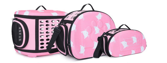 Cat pattern single shoulder pet bag