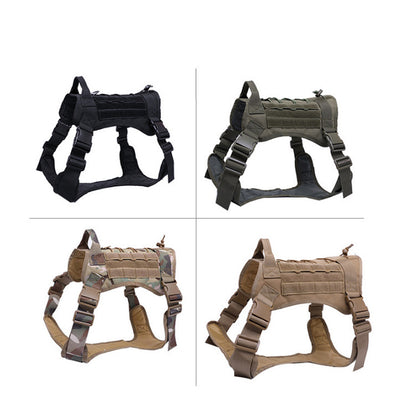 Tactical Dog Harness Adjustable Training Vest for Outdoor Use