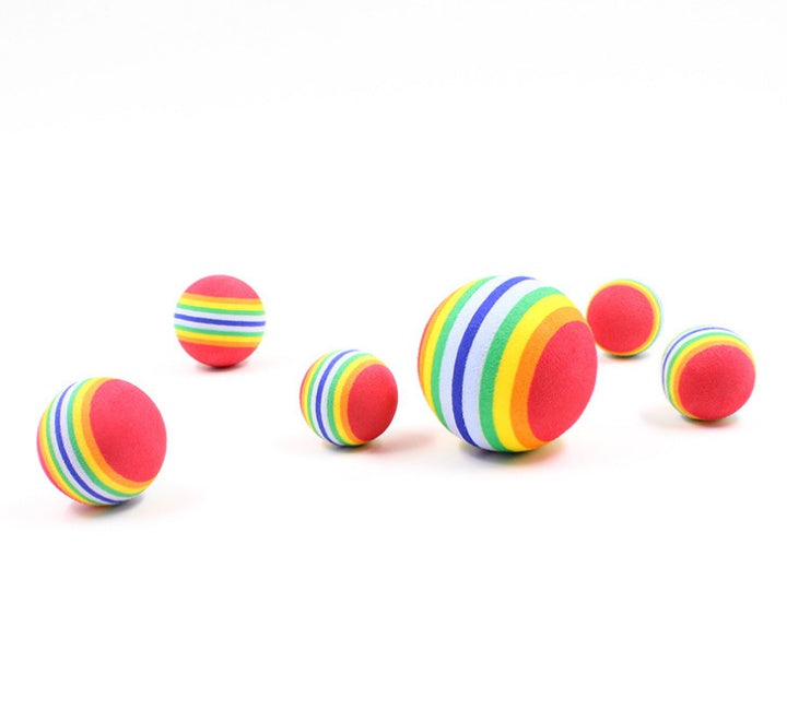 Rainbow Interactive Cat Ball Toy