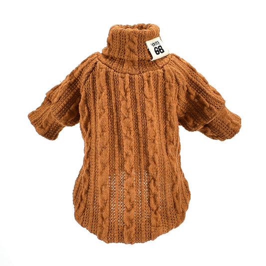 Premium Turtleneck Dog Sweater for Winter Warmth