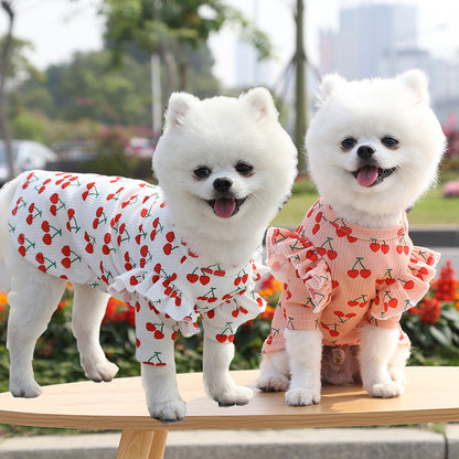 Pet Dog Print Bottoming Shirt Coat