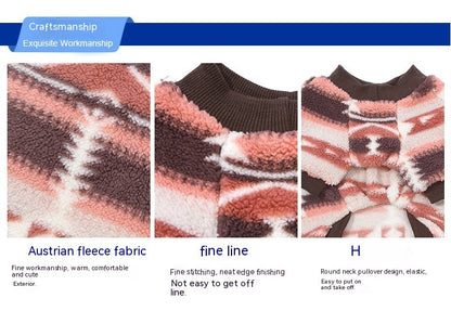 Pet Warm Fluffy Jacket Poodle