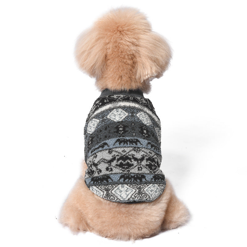 Pet Warm Fluffy Jacket Poodle