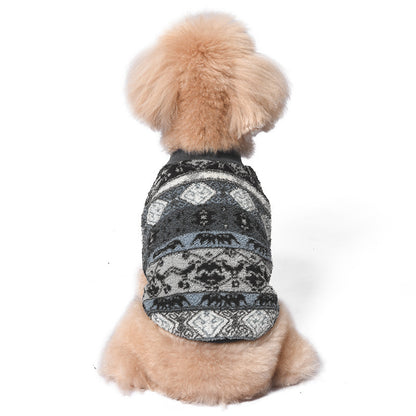 Pet Warm Fluffy Jacket Poodle