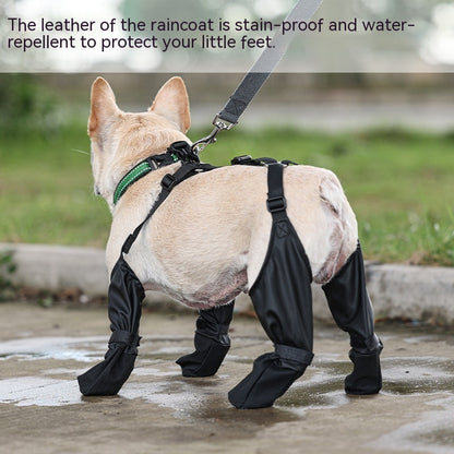 Waterproof Dog Shoes with Non-Slip Sole for Outdoor Walking