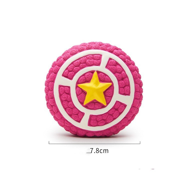 Rugby Tennis Dog Bite Sounding Ball Pet Toy