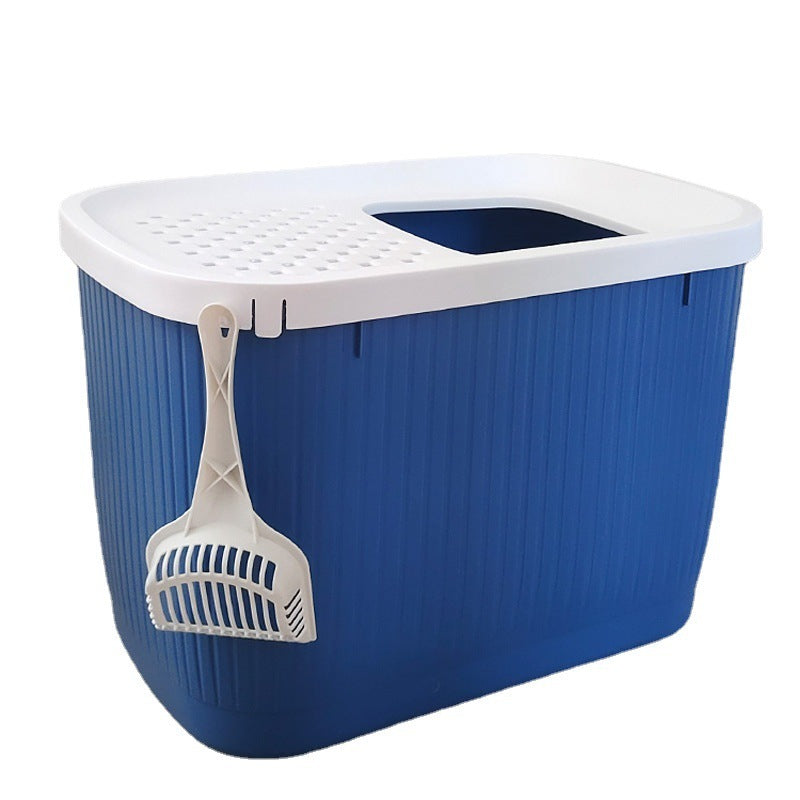 Pet Litter Box Fully Enclosed Top-in Oversized