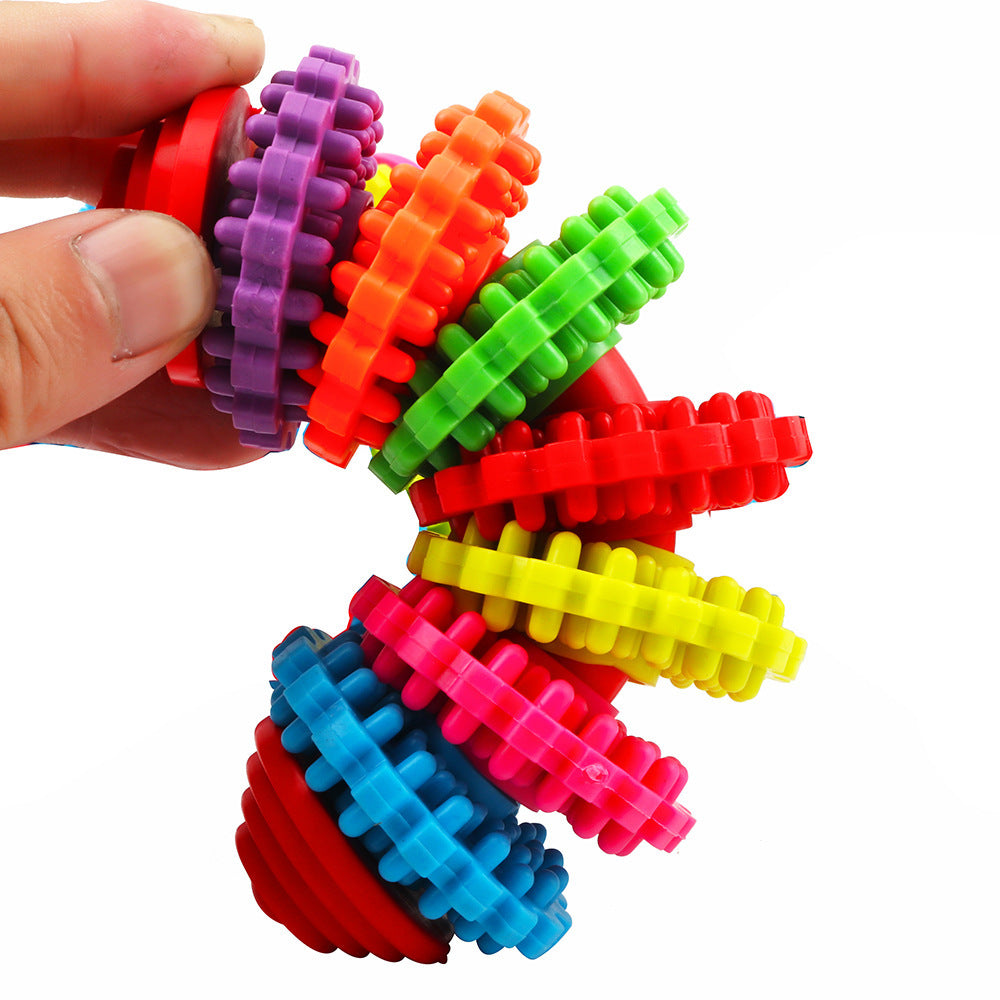 Colorful swivel pet toy dog molar