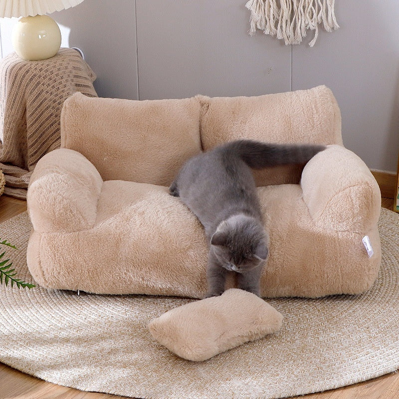 Luxury Cat Bed Sofa – Winter Warm & Comfortable Pet Nest