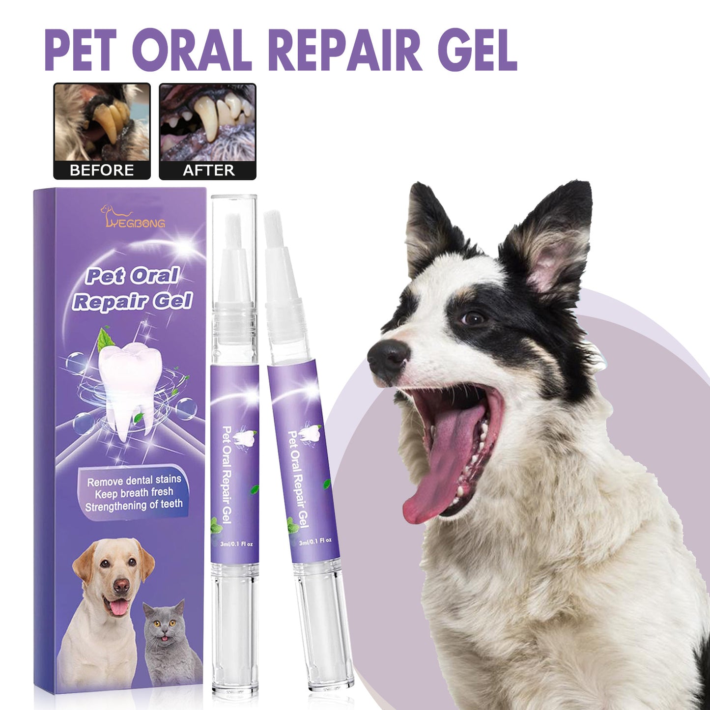 Pet Oral Repair Gel Cleaner