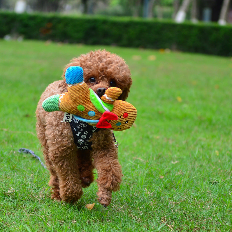 Pet Big Gingerbread Man Christmas Toy