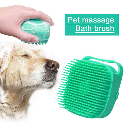 Soft Silicone Pet Bath Brush for Grooming