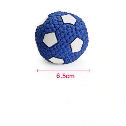 Rugby Tennis Dog Bite Sounding Ball Pet Toy