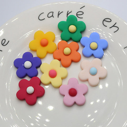Fashion Personality Frosted Resin Five-petal Flower