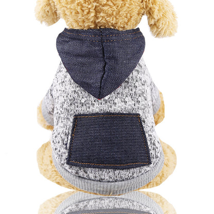 Stylish Cat Clothing with Pocket Design Comfortable Pet Sweater