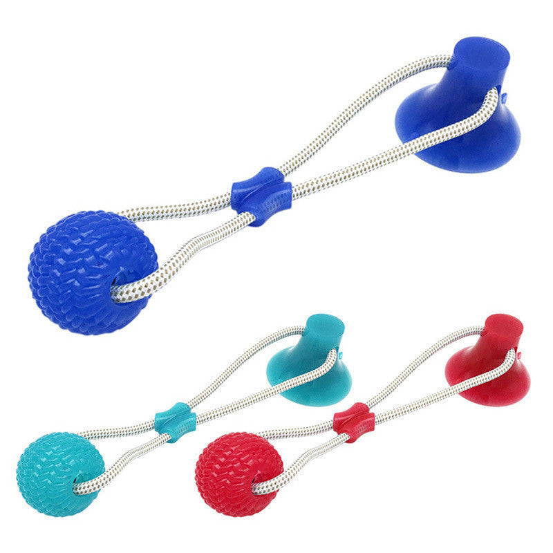 Pet dog rubber sucker molar toy