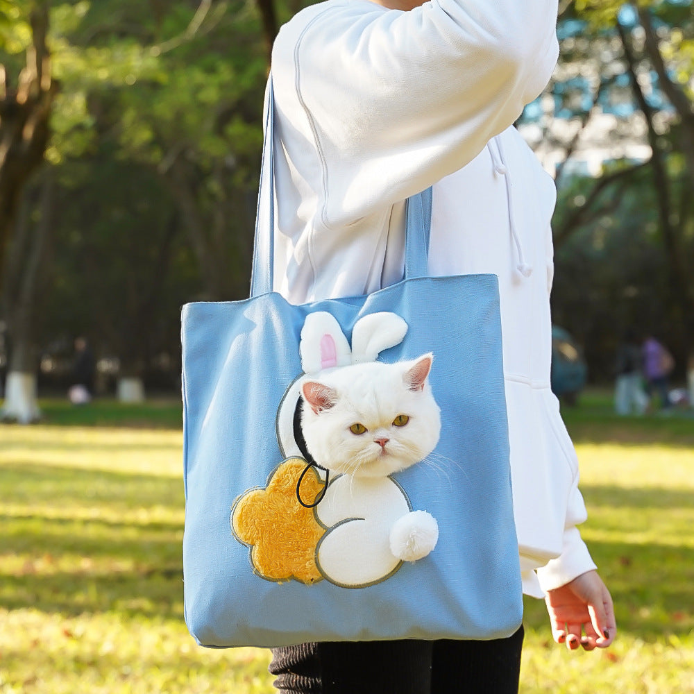 Cat Diaper Portable Pet Bag Canvas Shoulder