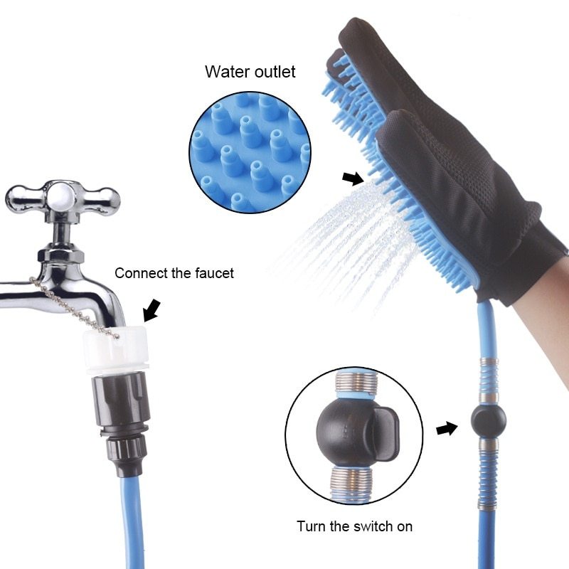 Handheld Pet Bath Shower & Massager Tool