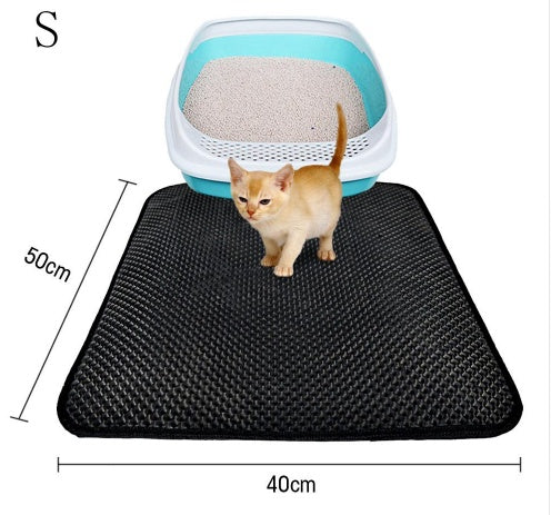 Waterproof Double-Layer Cat Litter Mat - Easy Clean