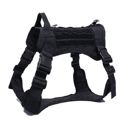 Tactical Dog Harness Adjustable Training Vest for Outdoor Use