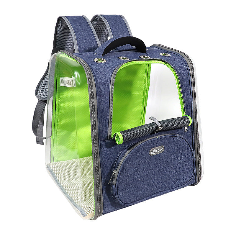 Transparent Pet Backpack with Ventilation for Travel