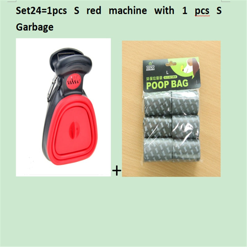 Dog Pet Travel Foldable Pooper Scooper With 1 Roll Decomposable bags Poop Scoop Clean Pick Up Excreta Cleaner Epacket Shipping