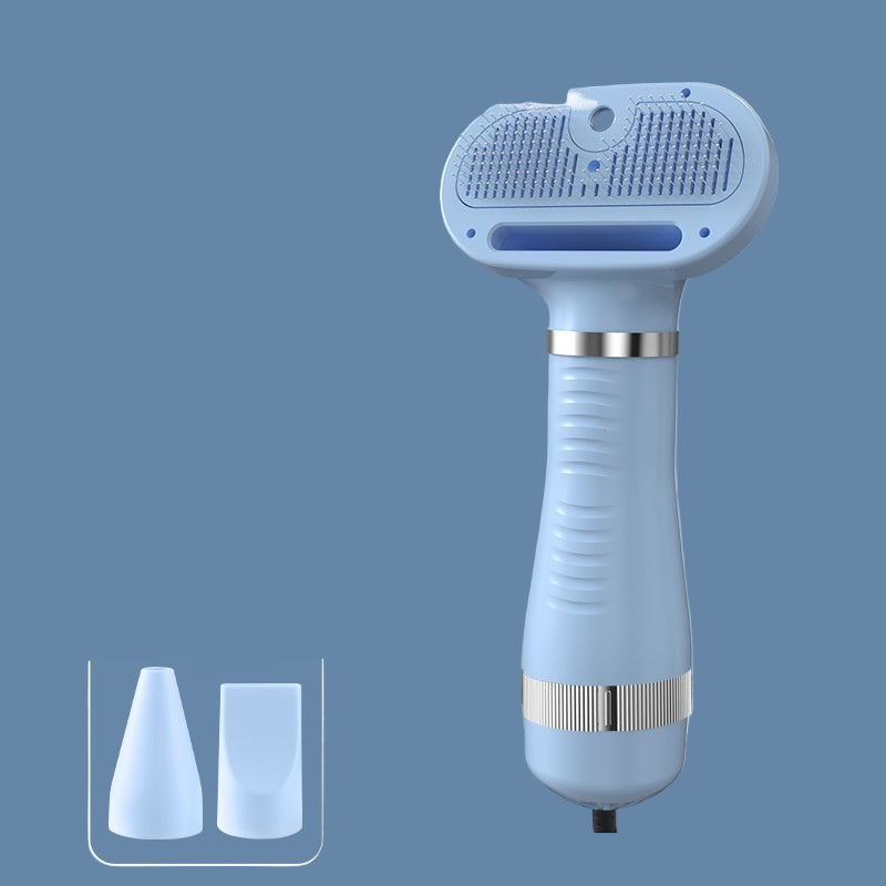 Blue spray napping machine with features listed on a white background