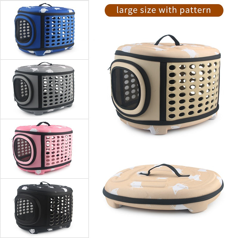 Cat pattern single shoulder pet bag