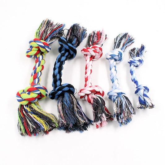 Double knot cotton rope knot dog toy