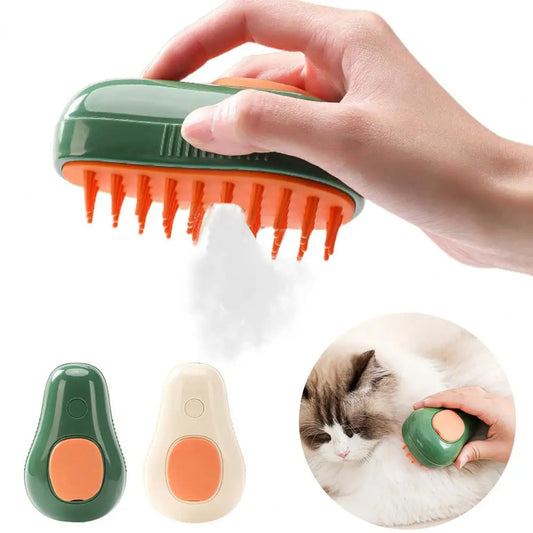 Electric Steam Cat Grooming Brush