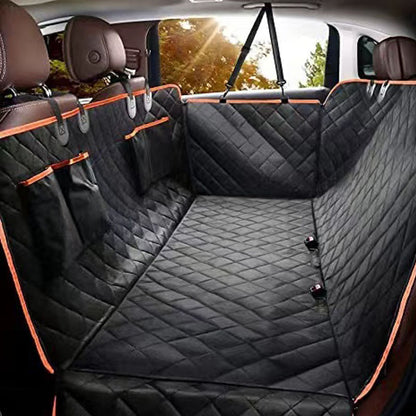Car Pet Seat Cover Waterproof Dog Mat with Double Pockets