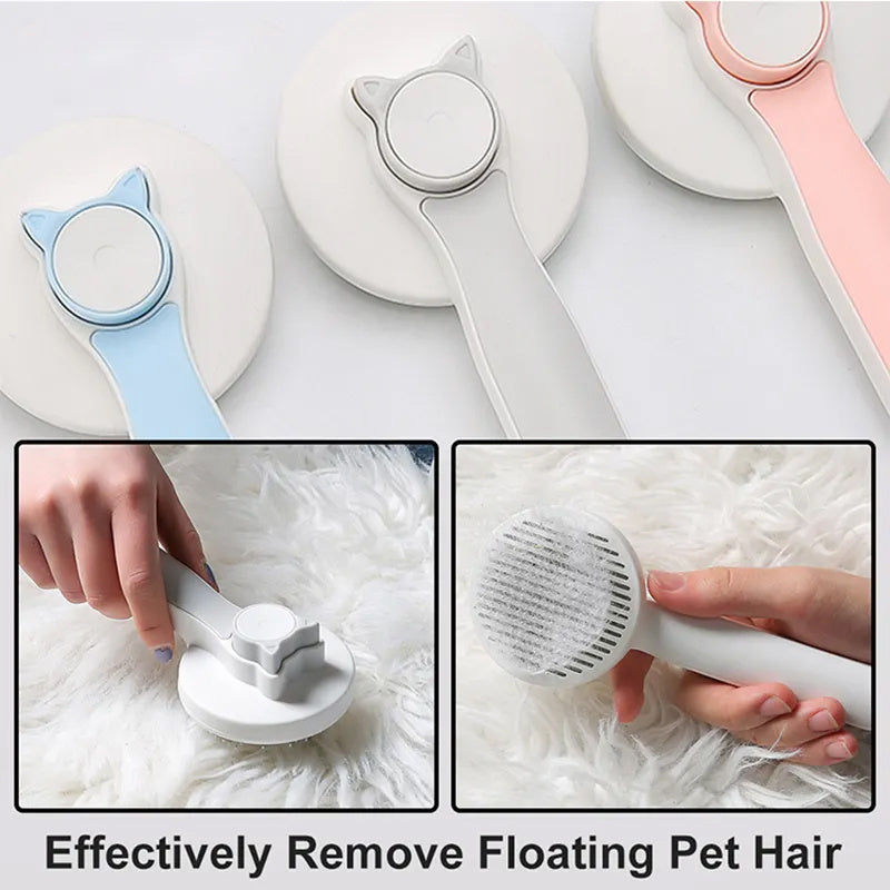 Self-Cleaning Cat & Dog Grooming Brush