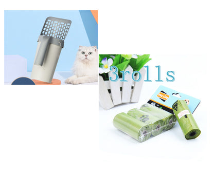 Cat Litter Scoop with Waste Storage Box