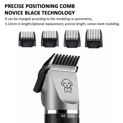 Electric Dog Cat Grooming Kit Pet Hair Shaver Trimmer Cordless Scissors Clipper