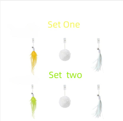 Automatic Lifting Ball Electric Cat Toy – Interactive Play with Feather & Bell