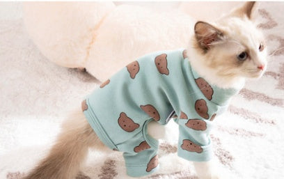 Clothes Ins Puppet Cat British Short Cat Cat Anti-hair Shed Four-legged Clothing Hairless