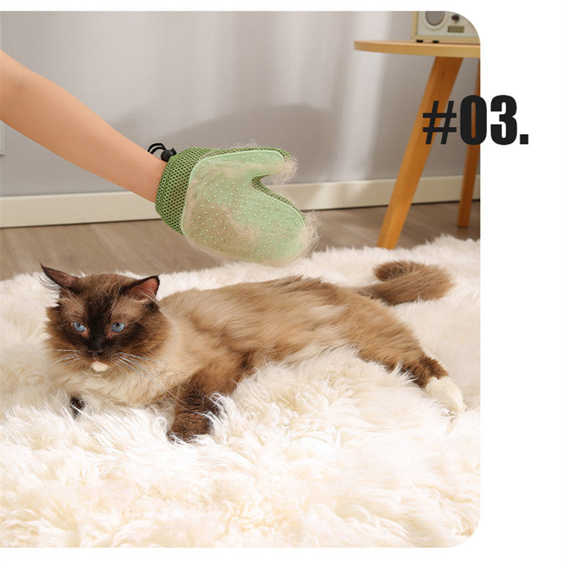 2 in 1 Pet Grooming Gloves