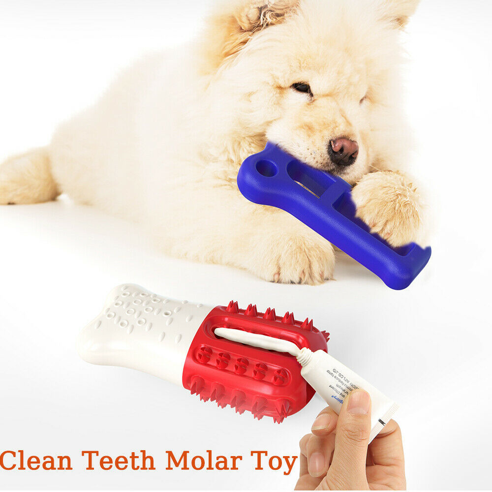 Floatable Pet Dog Cleaning Teeth Chew Toys Cooling Thirst Quenching Molar Stick Upgarded Pet Dog Cleaning Chew Toys Dogs Rubber Molar Stick