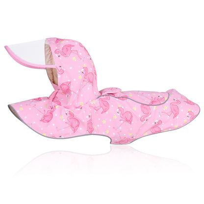 Waterproof Reflective Cape Raincoat Transparent PU Dog