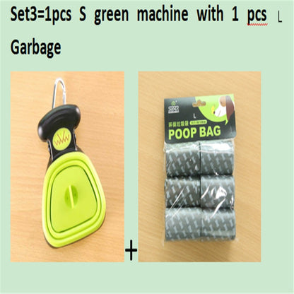 Foldable Dog Pooper Scooper with Waste Bags