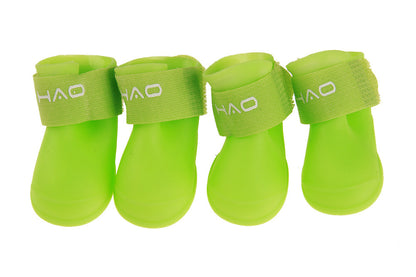 Waterproof Cartoon Pet Dog Shoes Candy Rain Boots