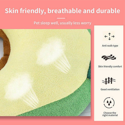 Adjustable Pet Neck Cone Recovery Pet Cat Recovery Collar Cat Soft Lemon Neck Cone Adjustable Pet E Collar After Surgery, Wound Healing Protective Cat Elizabethan Collar For Kitten & Puppy
