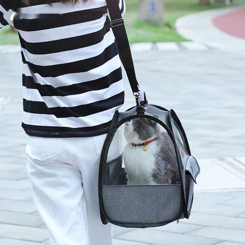 Pet Suitable Transparent Hand Cat Bag Foldable Portable Lightweight Outing