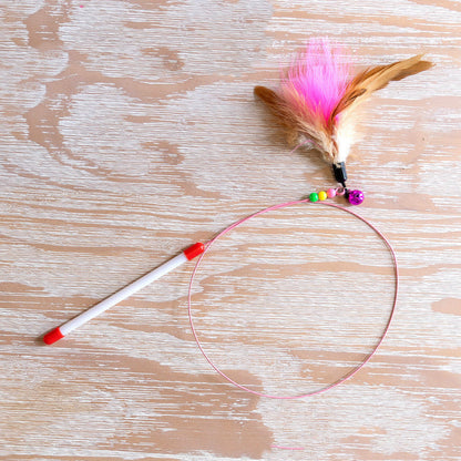 Funny Cat Stick Bite-Resistant Toy – Interactive Wooden Stick with Multiple Designs