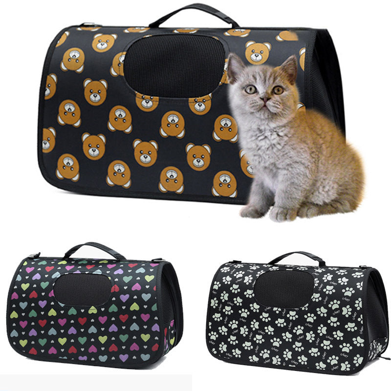 Cartoon diagonal pet bag