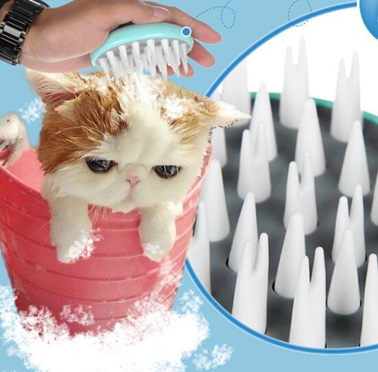 Massage Bath Brush for Pet Grooming and Cleaning